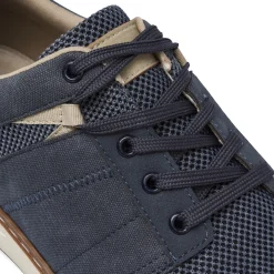 Stringate casual Blu da Uomo in tessuto mesh e tela Riflessi Urbani