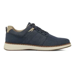 Stringate casual Blu da Uomo in tessuto mesh e tela Riflessi Urbani