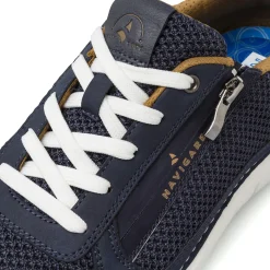Stringate casual Blu Uomo con inserti in mesh e zip laterale Navigare
