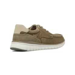 Stringate casual da Uomo beige in tessuto con suola flessibile Glams