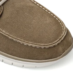 Stringate casual da Uomo beige in tessuto con suola flessibile Glams