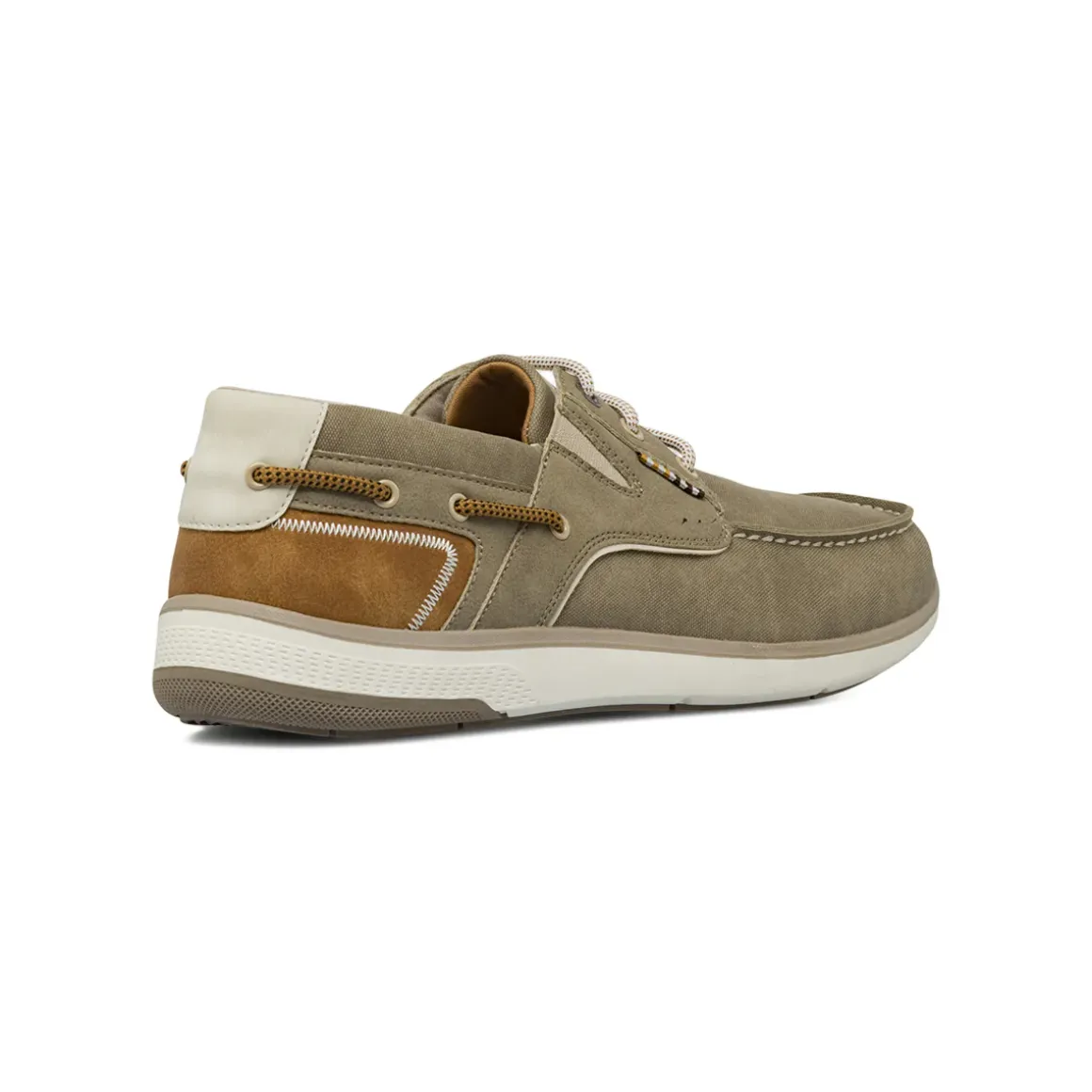 Stringate da barca Uomo beige con dettagli scamosciati Glams