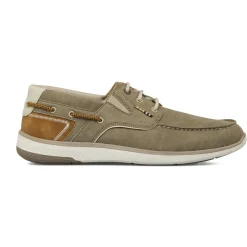 Stringate da barca Uomo beige con dettagli scamosciati Glams