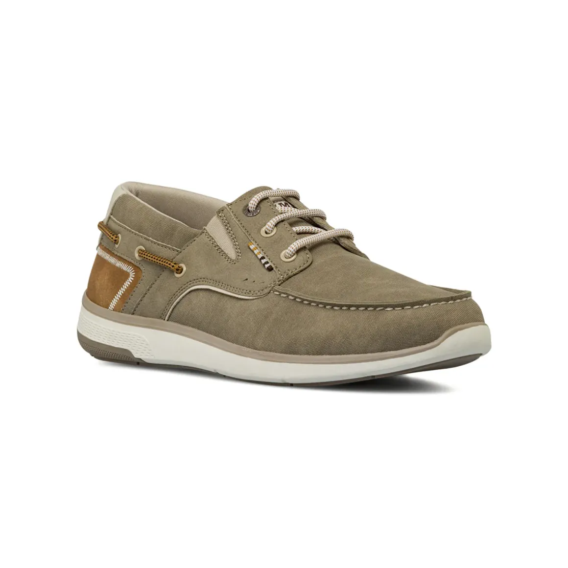 Stringate da barca Uomo beige con dettagli scamosciati Glams