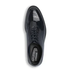 Stringate da Uomo blu effetto lucido modello derby Riflessi Urbani