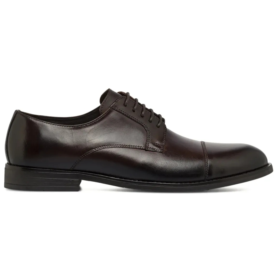 Stringate da uomo marroni in pelle con allacciature Derby La Cuoieria