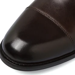Stringate da uomo marroni in pelle con allacciature Derby La Cuoieria