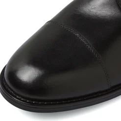 Stringate da uomo nere in pelle con allacciature Derby La Cuoieria