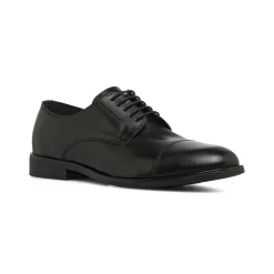 Stringate da uomo nere in pelle con allacciature Derby La Cuoieria