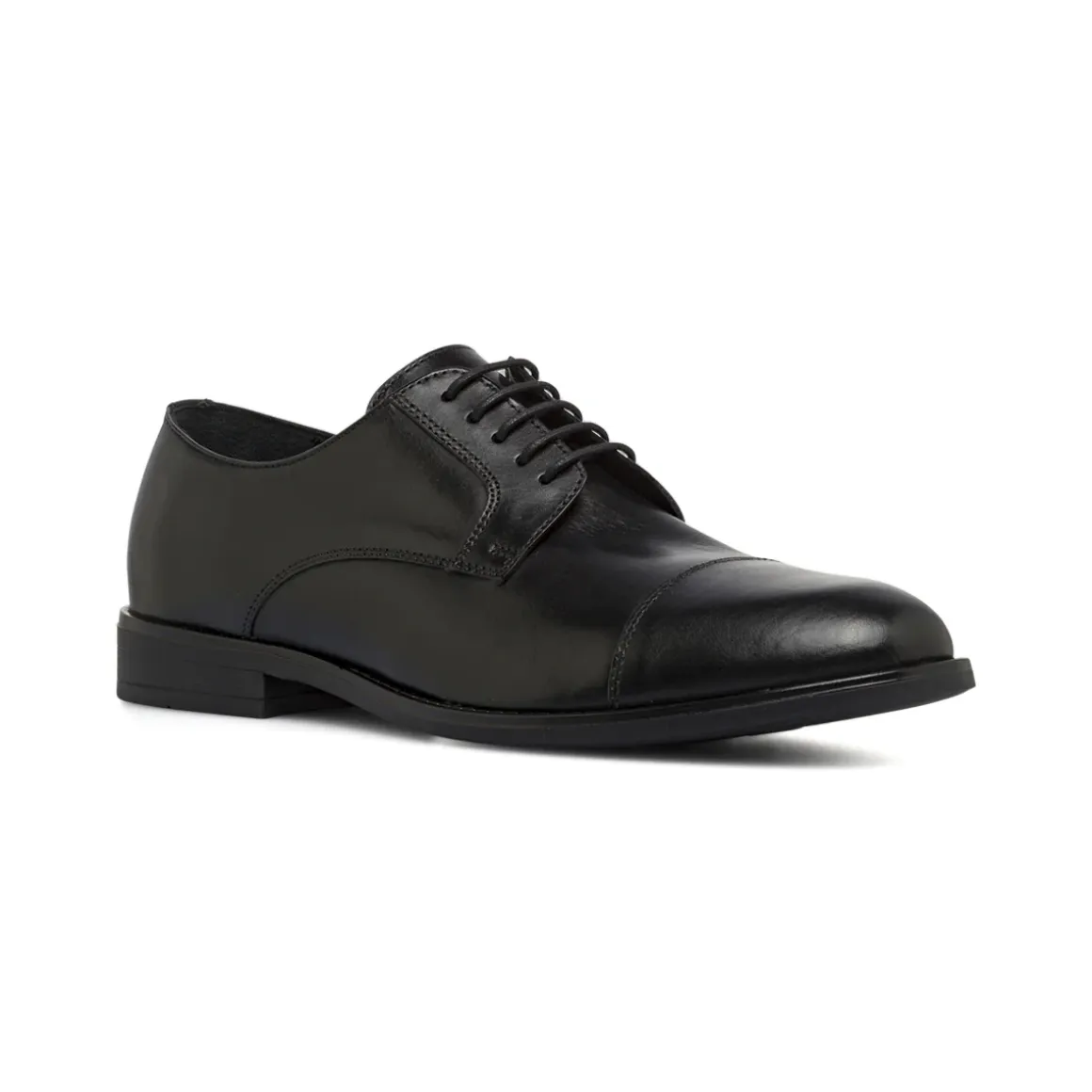 Stringate da uomo nere in pelle con allacciature Derby La Cuoieria