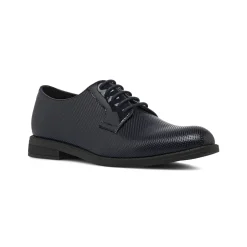 Stringate derby da uomo blu con texture traforata Riflessi Urbani