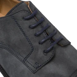 Stringate derby da uomo blu con punta a mantellina Riflessi Urbani
