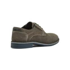 Stringate Derby da uomo nere con microforature La Cuoieria