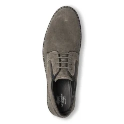 Stringate Derby da uomo nere con microforature La Cuoieria