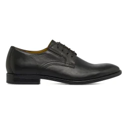Stringate Derby da Uomo nere in pelle eleganti Primopiano