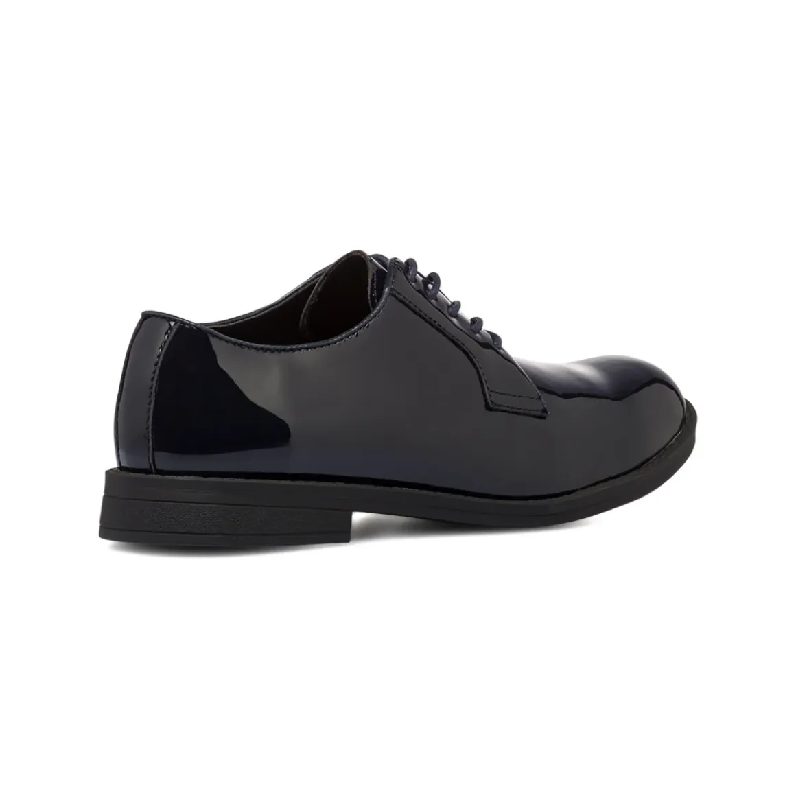 Stringate derby eleganti Blu Navy effetto vernice da uomo Riflessi Urbani