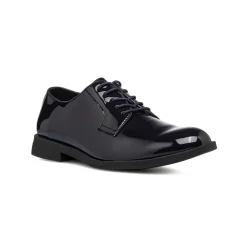Stringate derby eleganti Blu Navy effetto vernice da uomo Riflessi Urbani