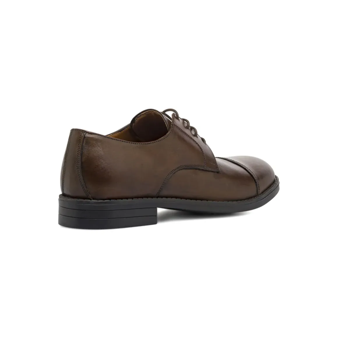 Stringate Derby eleganti da Uomo marroni in pelle Primopiano
