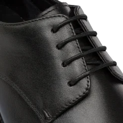 Stringate eleganti nere da Uomo in pelle con allacciatura Derby La Cuoieria