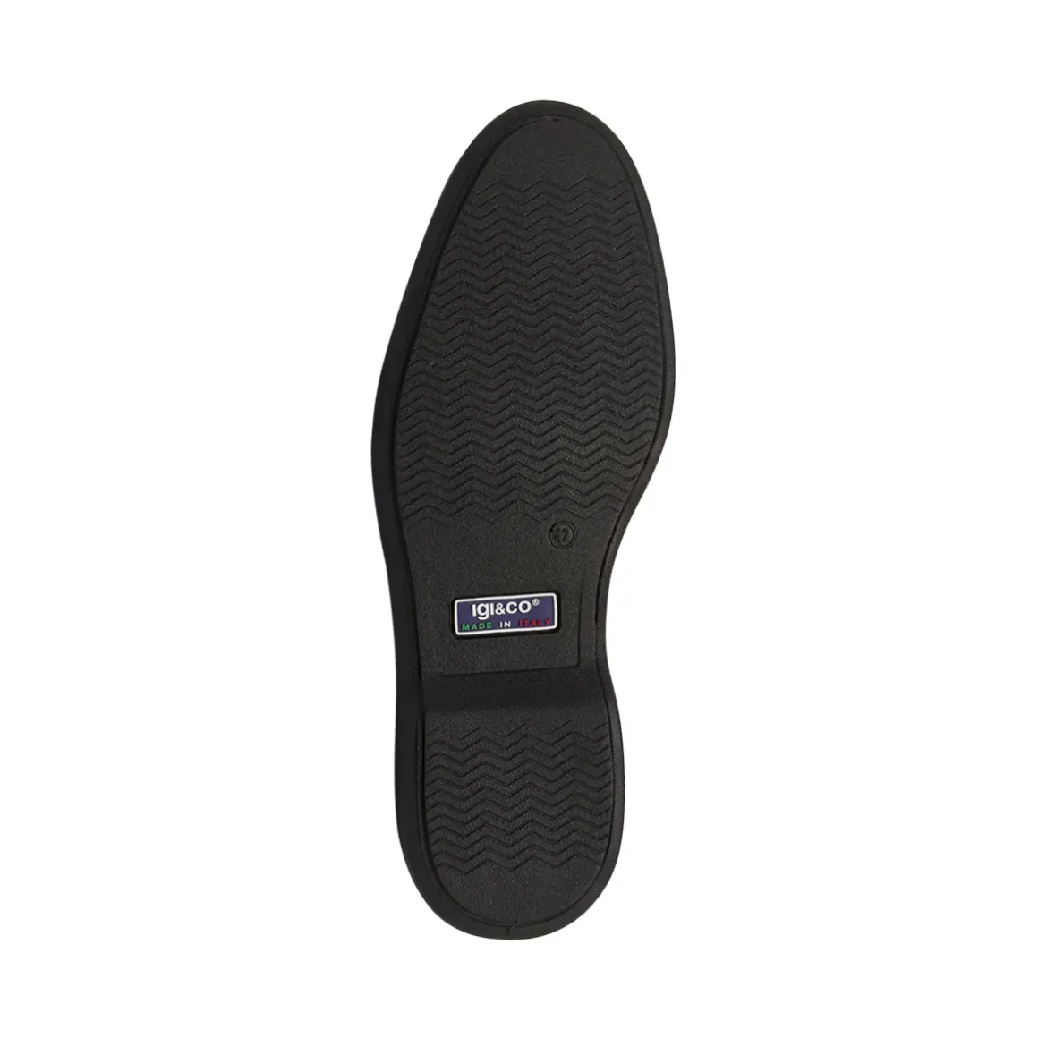 Stringate modello Derby nere da Uomo in pelle con logo Igi&Co