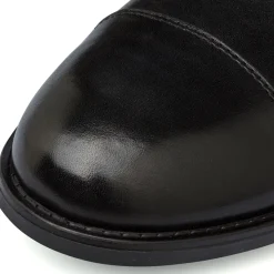 Stringate nere derby da Uomo in pelle con punta rinforzata La Cuoieria