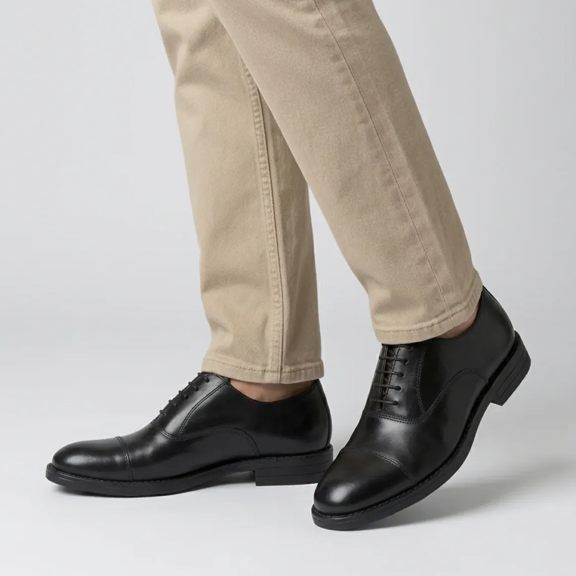 Stringate Oxford nere da Uomo in morbida pelle Primopiano