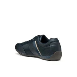 Stringate sportive blu da Uomo con inserti in tessuto Geox