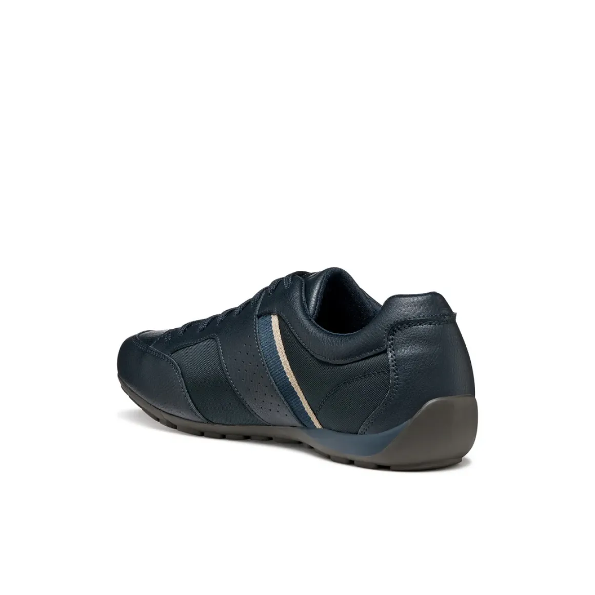 Stringate sportive blu da Uomo con inserti in tessuto Geox