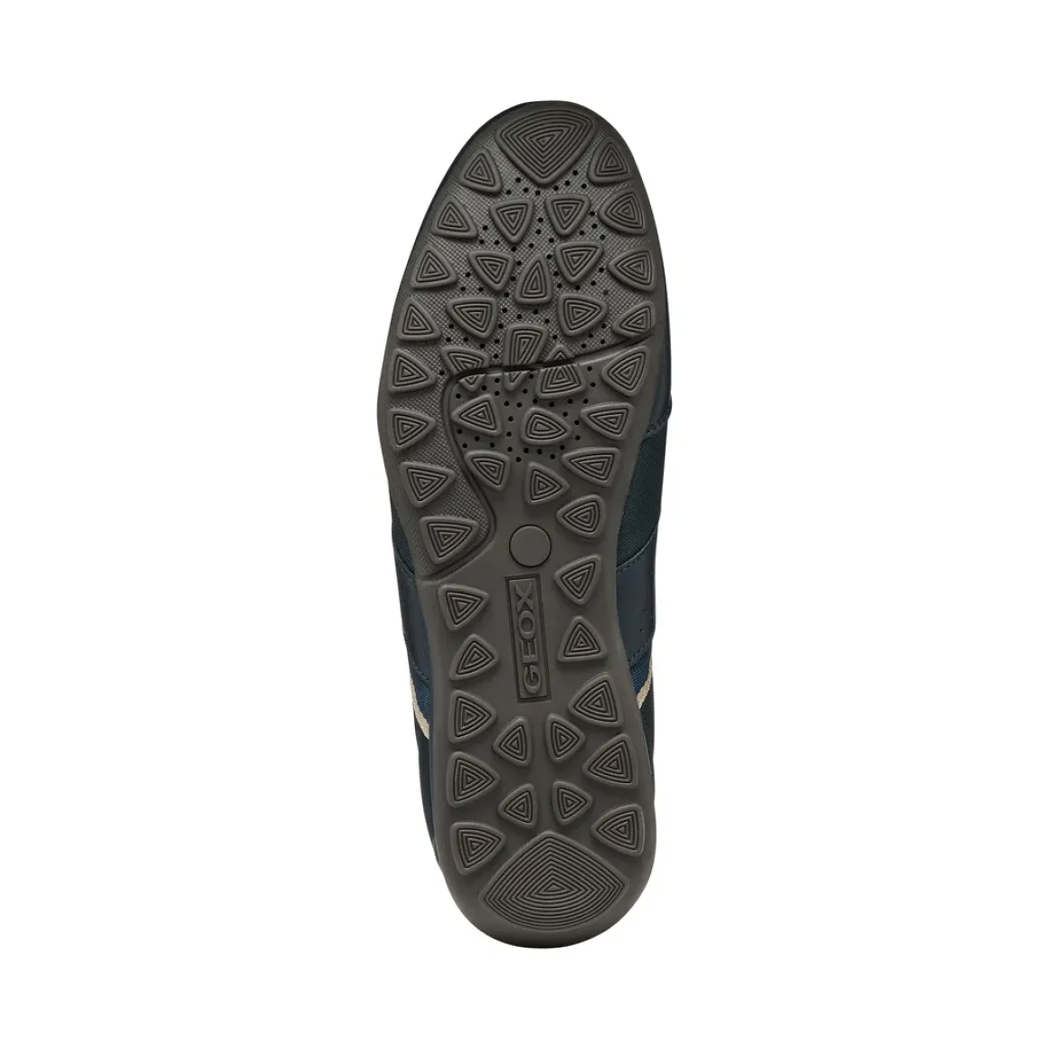 Stringate sportive blu da Uomo con inserti in tessuto Geox