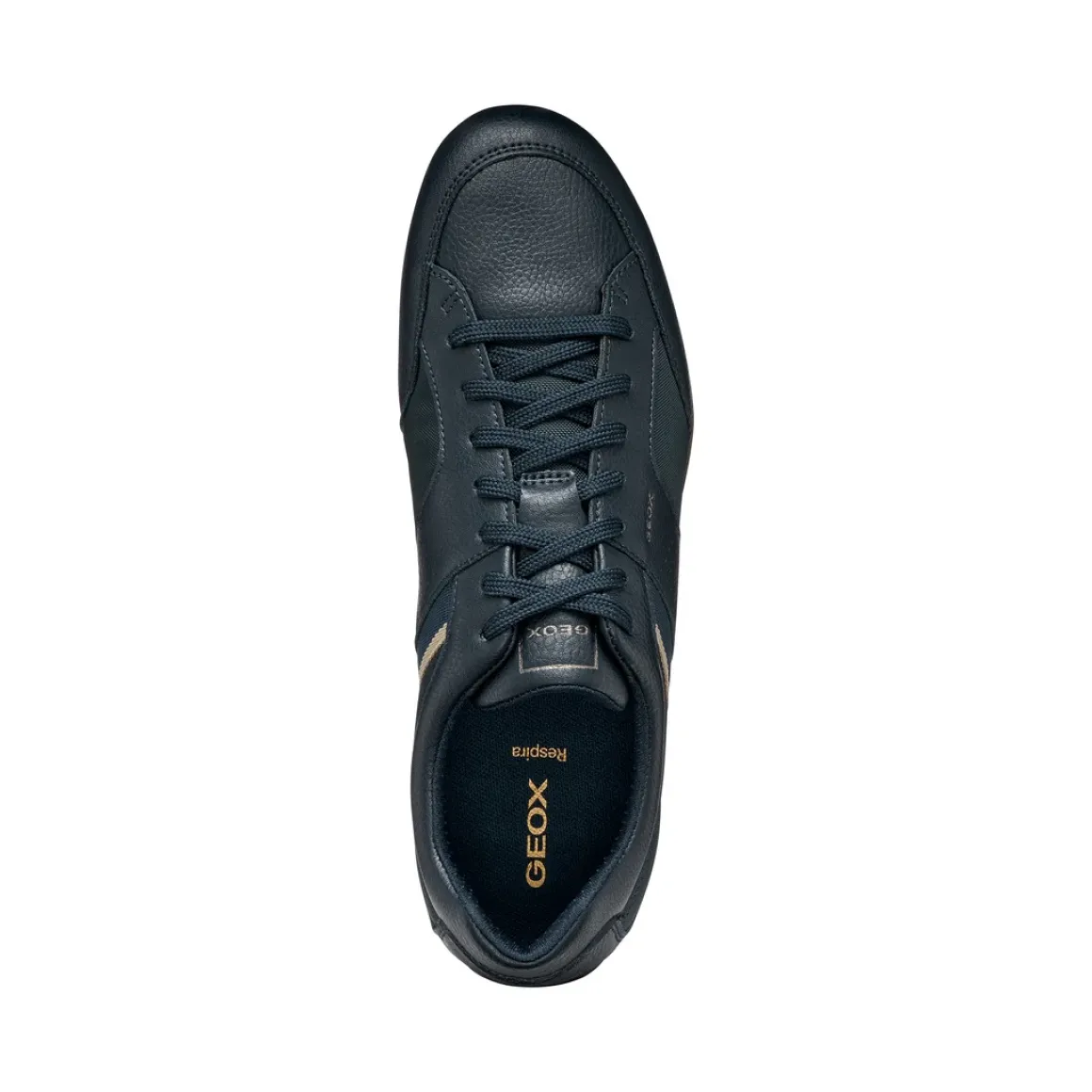 Stringate sportive blu da Uomo con inserti in tessuto Geox