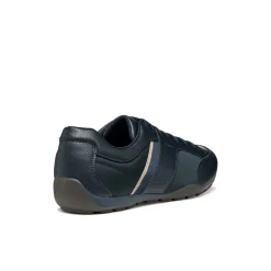 Stringate sportive blu da Uomo con inserti in tessuto Geox