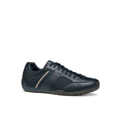 Stringate sportive blu da Uomo con inserti in tessuto Geox