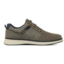 Stringate Uomo Taupe in tessuto mesh traspirante Riflessi Urbani