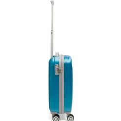 Trolley bagaglio a mano azzurro effetto metalizzato in ABS Ciak Roncato