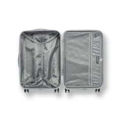 Trolley bagaglio a mano azzurro effetto metalizzato in ABS Ciak Roncato