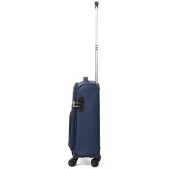 Trolley bagaglio a mano blu in tessuto resietente Romeo Gigli Milano