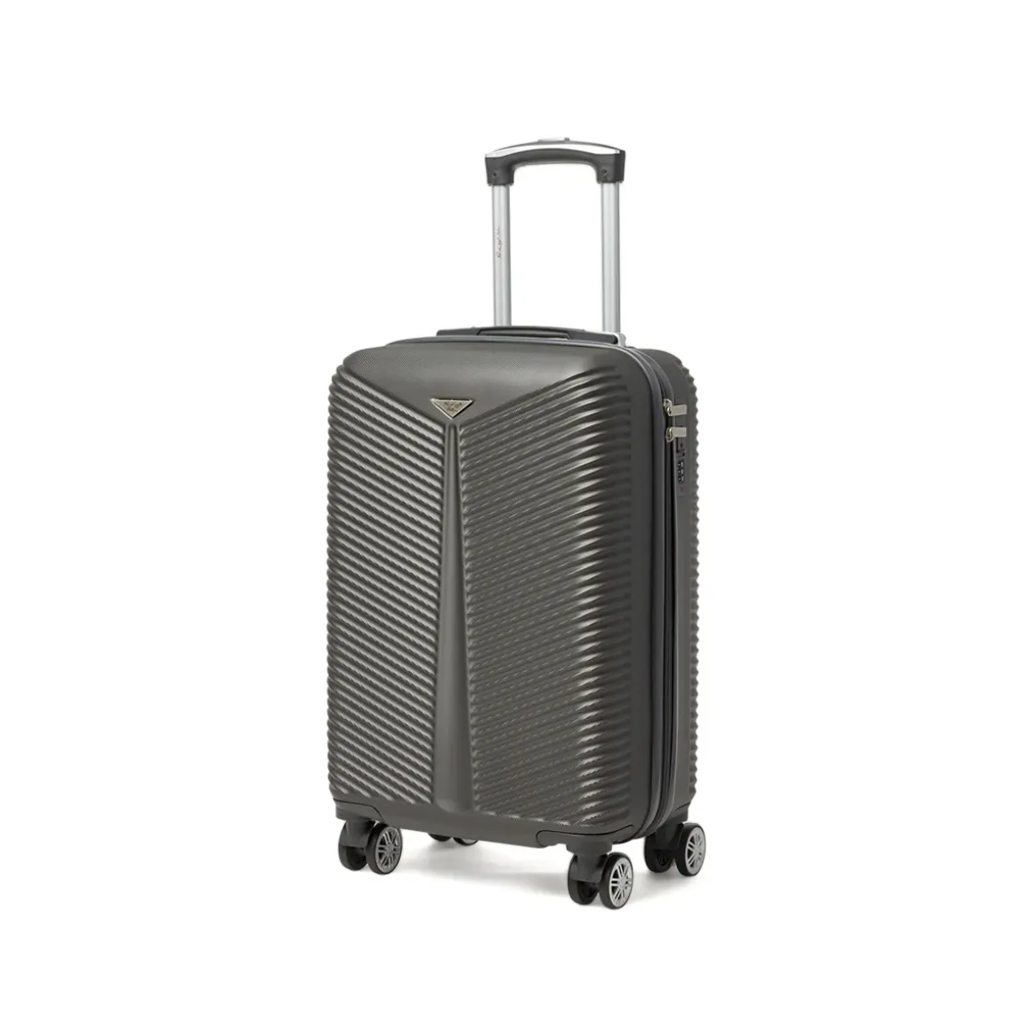 Trolley bagaglio a mano grigio in ABS rigido Romeo Gigli Milano