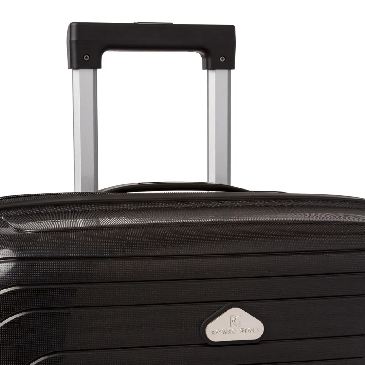 Trolley Bagaglio a mano in abs nero Romeo Gigli