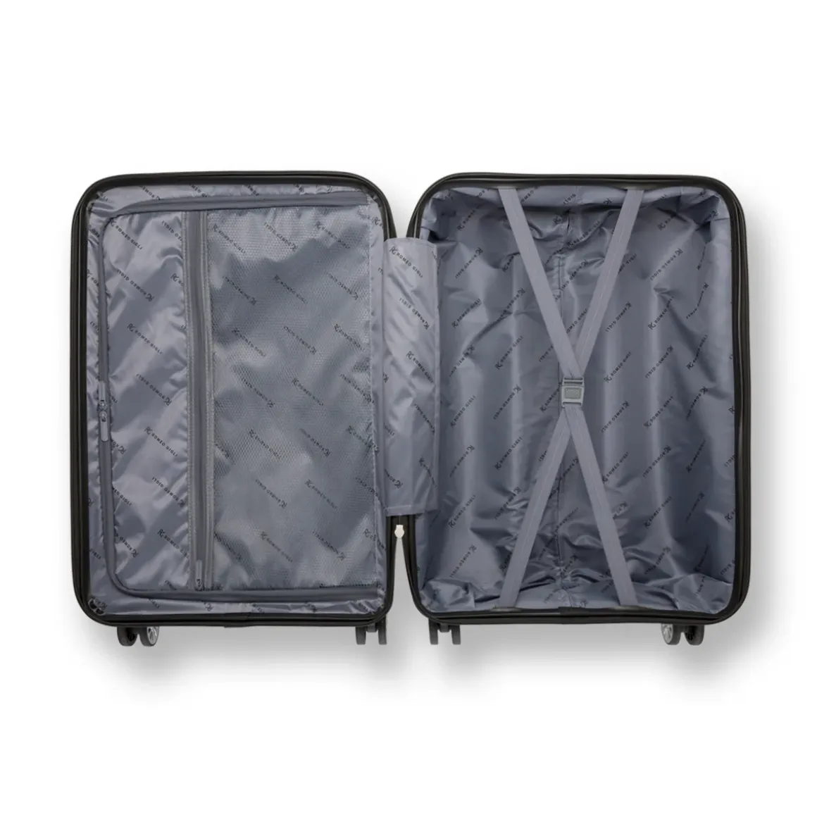 Trolley Bagaglio a mano in abs nero Romeo Gigli