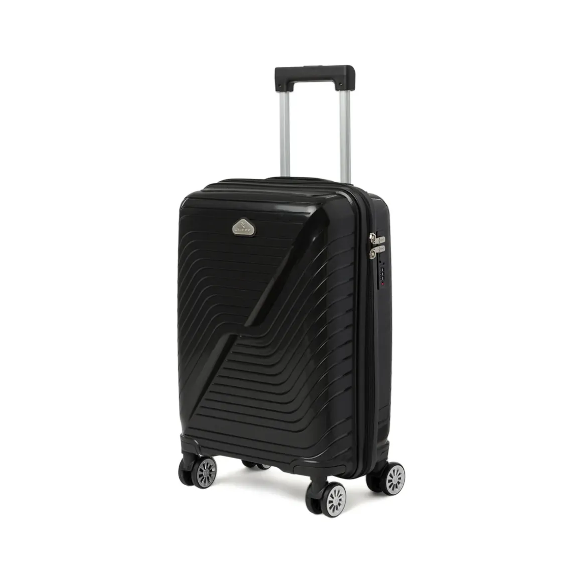 Trolley Bagaglio a mano in abs nero Romeo Gigli