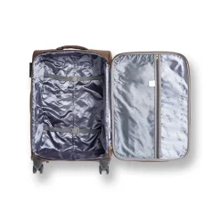 Trolley bagaglio a mano Romeo Gigli Milano Marrone con zip arancioni