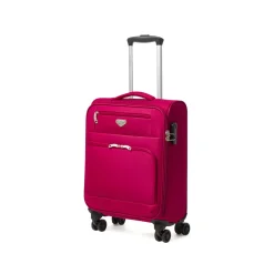 Trolley bagaglio a mano rossa in tessuto resistente Romeo Gigli Milano