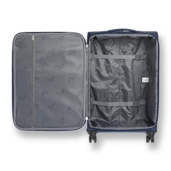 Trolley blu medio con ruote multidirezionali Romeo Gigli Milano