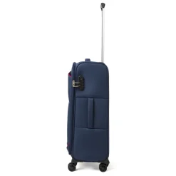 Trolley blu medio con ruote multidirezionali Romeo Gigli Milano