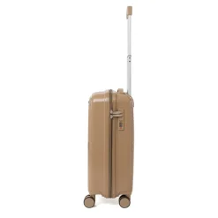 Trolley cabina rigido beige con combinazione Romeo Gigli Milano