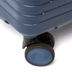 Trolley cabina rigido blu con combinazione Romeo Gigli Milano