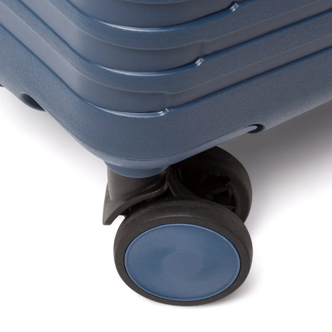 Trolley cabina rigido blu con combinazione Romeo Gigli Milano
