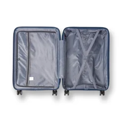 Trolley cabina rigido blu con combinazione Romeo Gigli Milano
