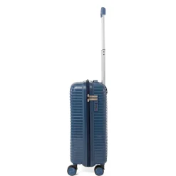 Trolley cabina rigido blu con combinazione Romeo Gigli Milano