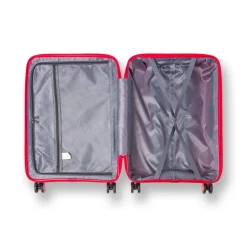Trolley cabina rigido rosso con combinazione Romeo Gigli Milano